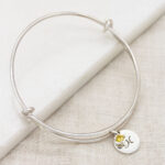 Doğum Taşı Takılı Gümüş Genişletilebilir Yüzük