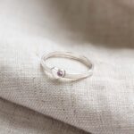 Zarif Kalpli Gümüş Söz Yüzüğü