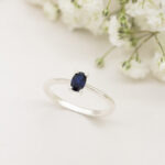 Oval Mavi Safir Yüzük