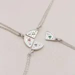 Doğum Taşı Pizza Dostluk Kolyesi