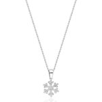 Kar Tanesi Gümüş Kolye