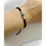 İpli Gümüş Nazar Boncuğu