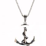 Çapa Erkek Gümüş Kolye