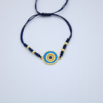 Yuvarlak Türkuaz Göz Bileklik Lacivert