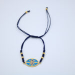 Elips Türkuaz Göz Bileklik Lacivert